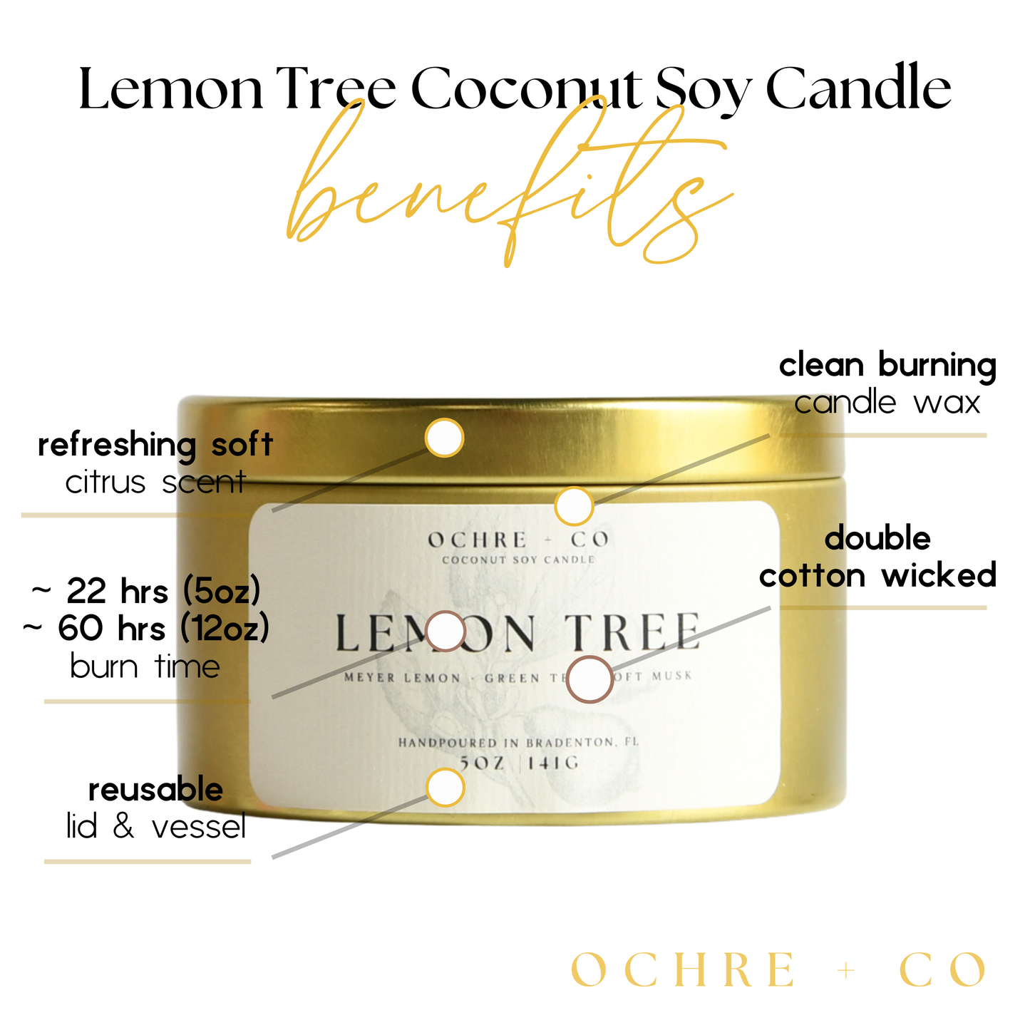 Lemon Tree - Coconut Soy Candle