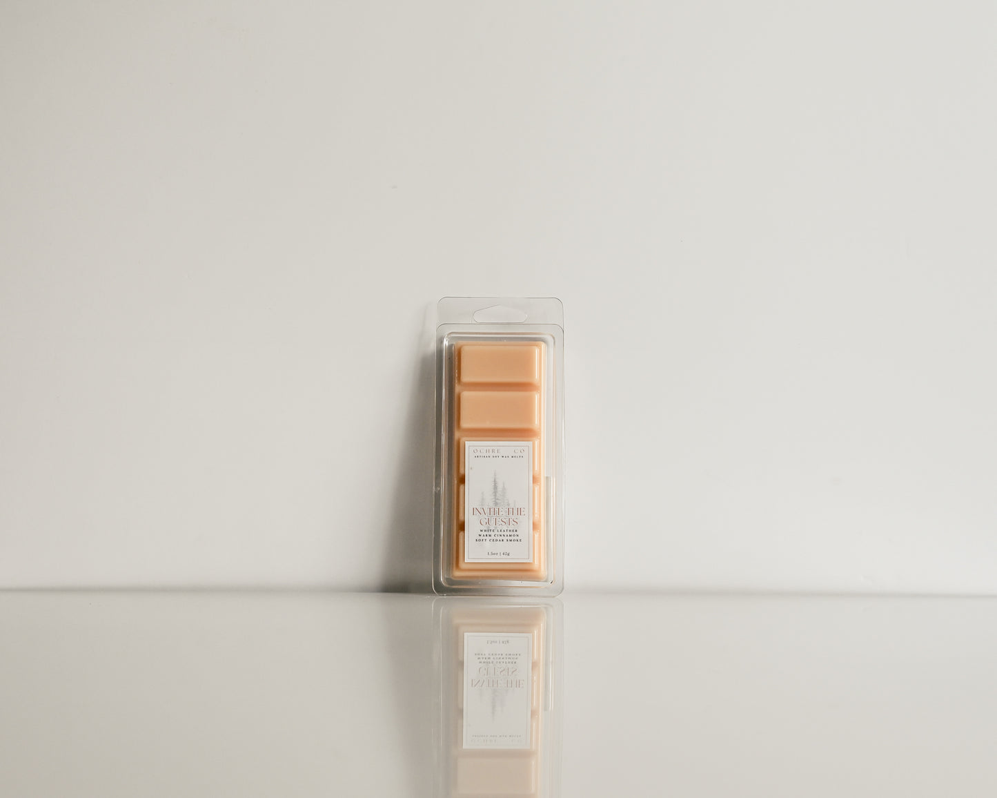 Invite the Guests wax melt snap bar leaned on a white background